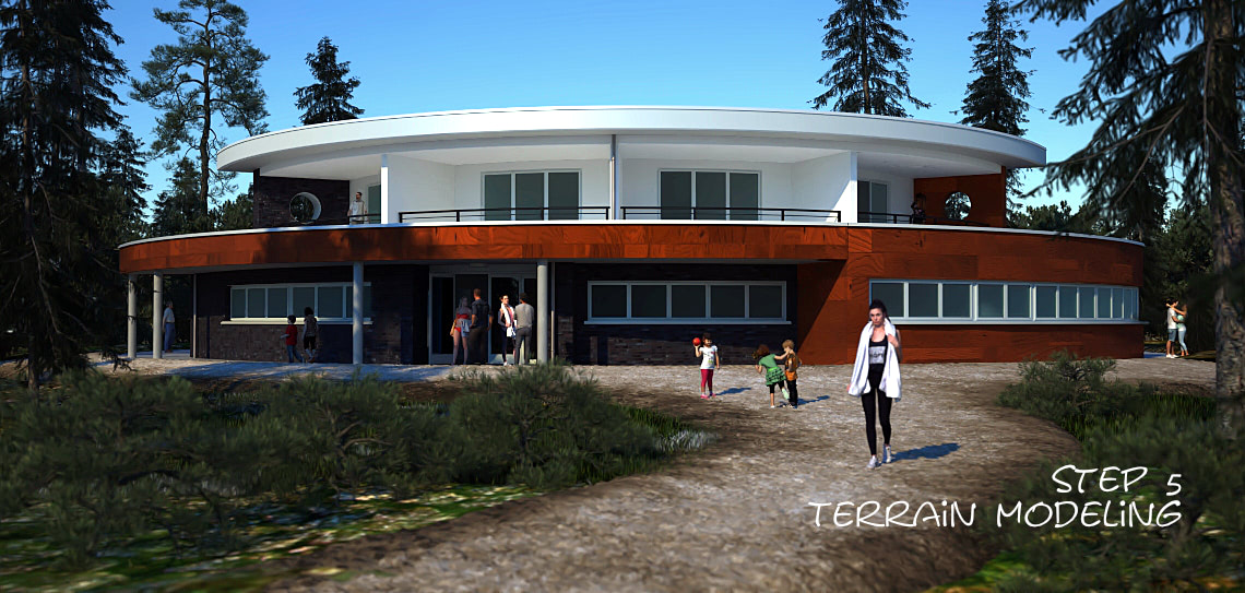 Architekturvisualisierung - 3D Modeling, Animation und Rendering Beispiel 1